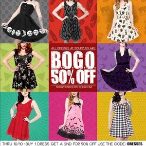 All dresses except bridal bogo